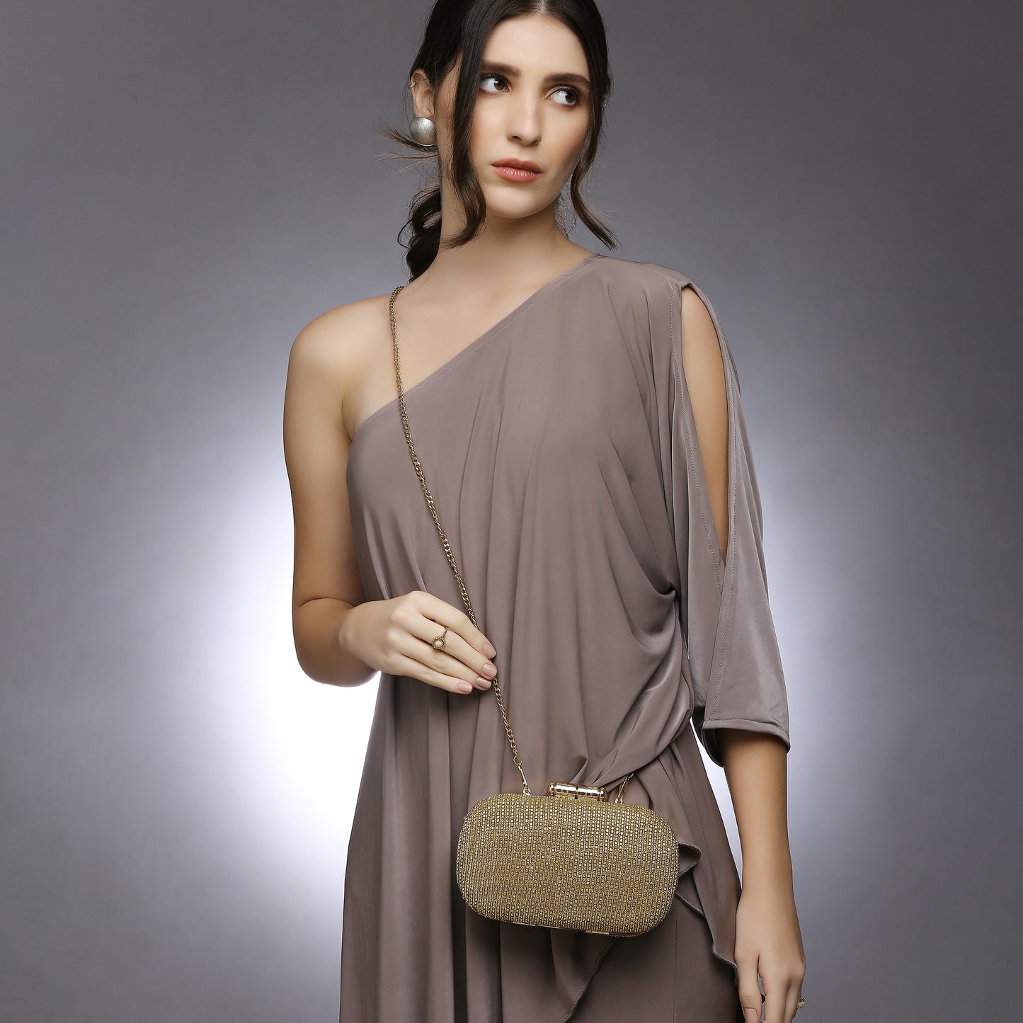 Juniper Gold embellished clutch