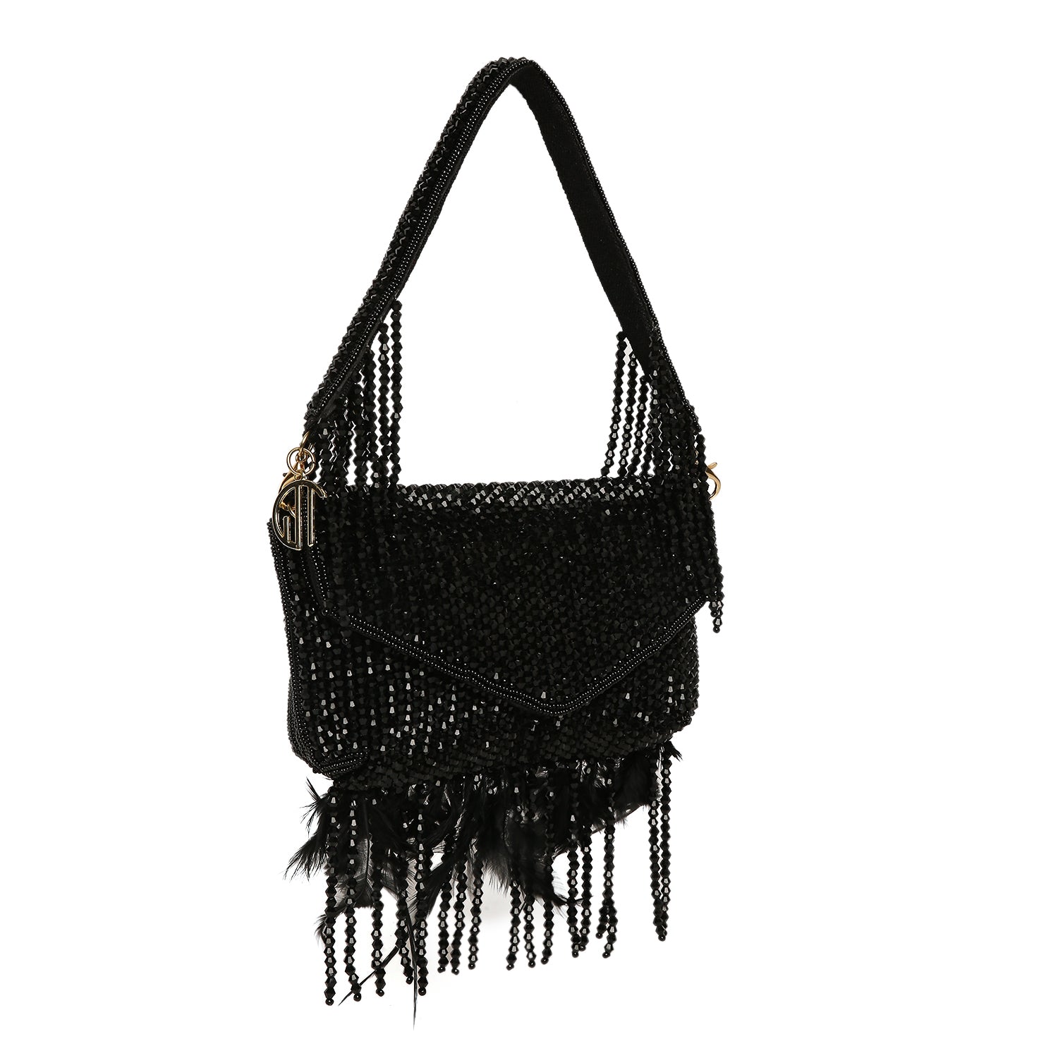 Black Fur Clutch  For Ladies