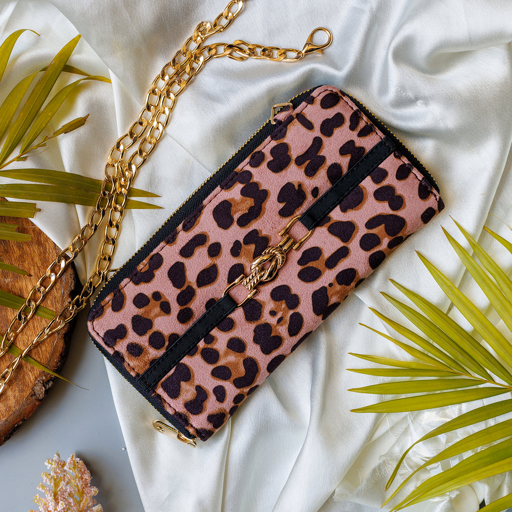 Leopard Print Pink Wallet