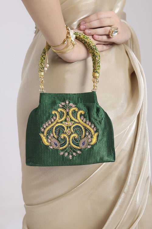 Mayura Green Handbag