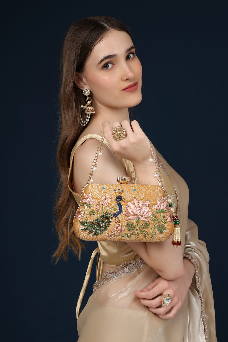Mayura Lotus Yellow Clutch