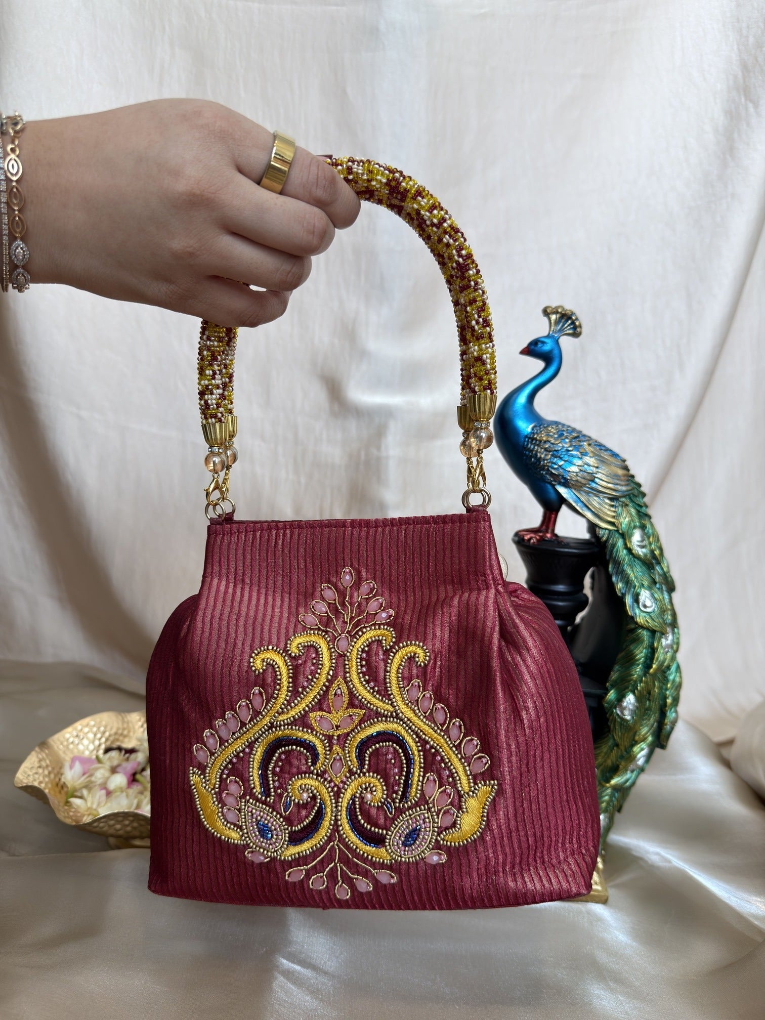 Mayura Red Handbag