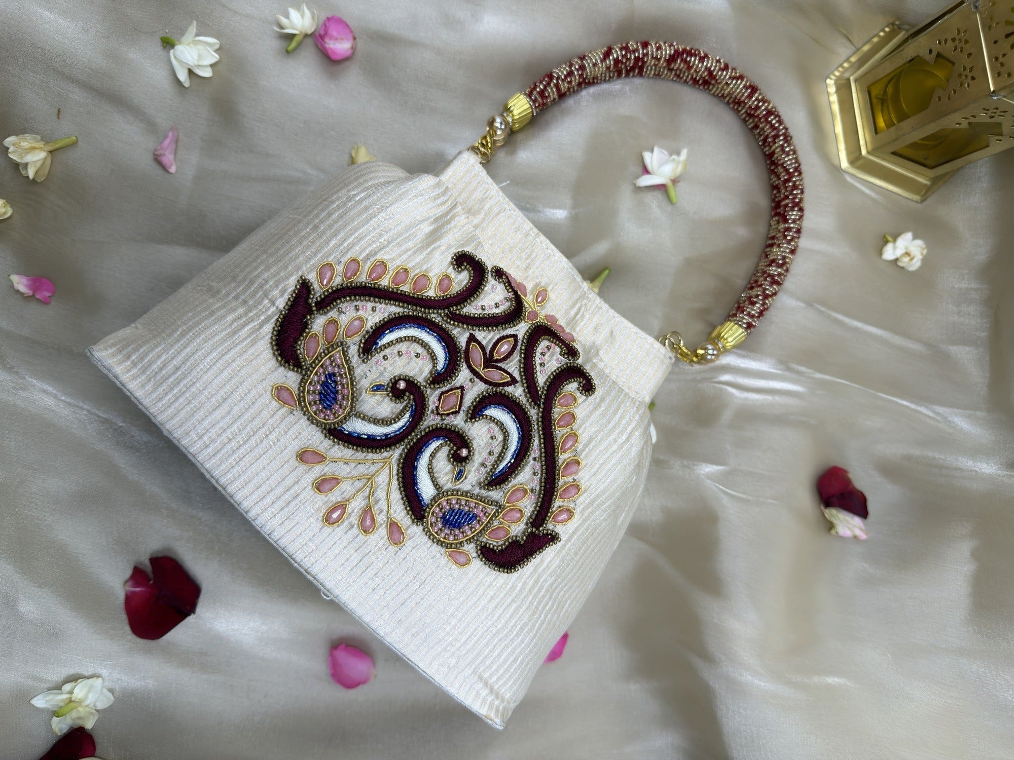 Mayura White Handbag