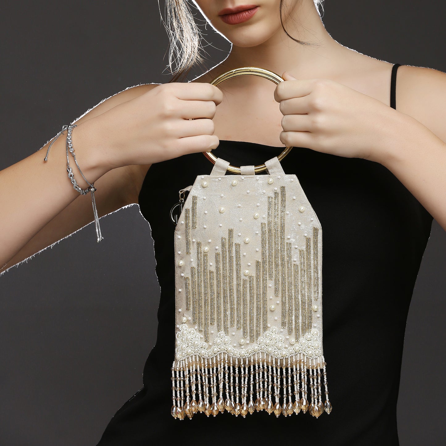 Mia Gold Mini handbag