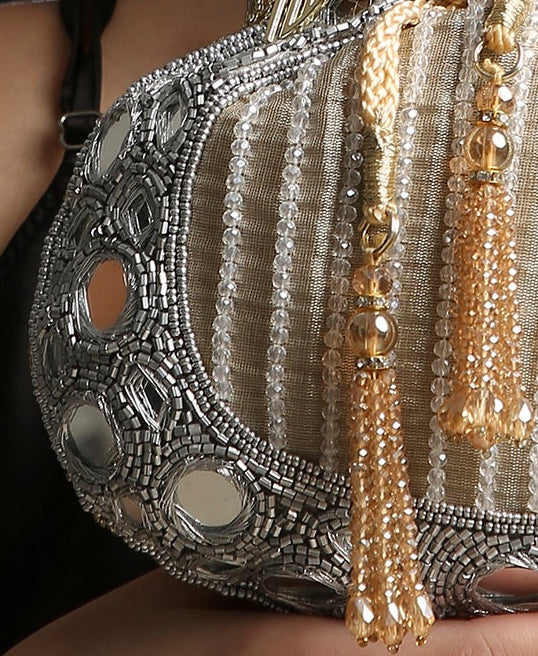 Mirror Gold-Silver Potli