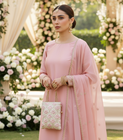 Offwhite Lotus Pita work handbag