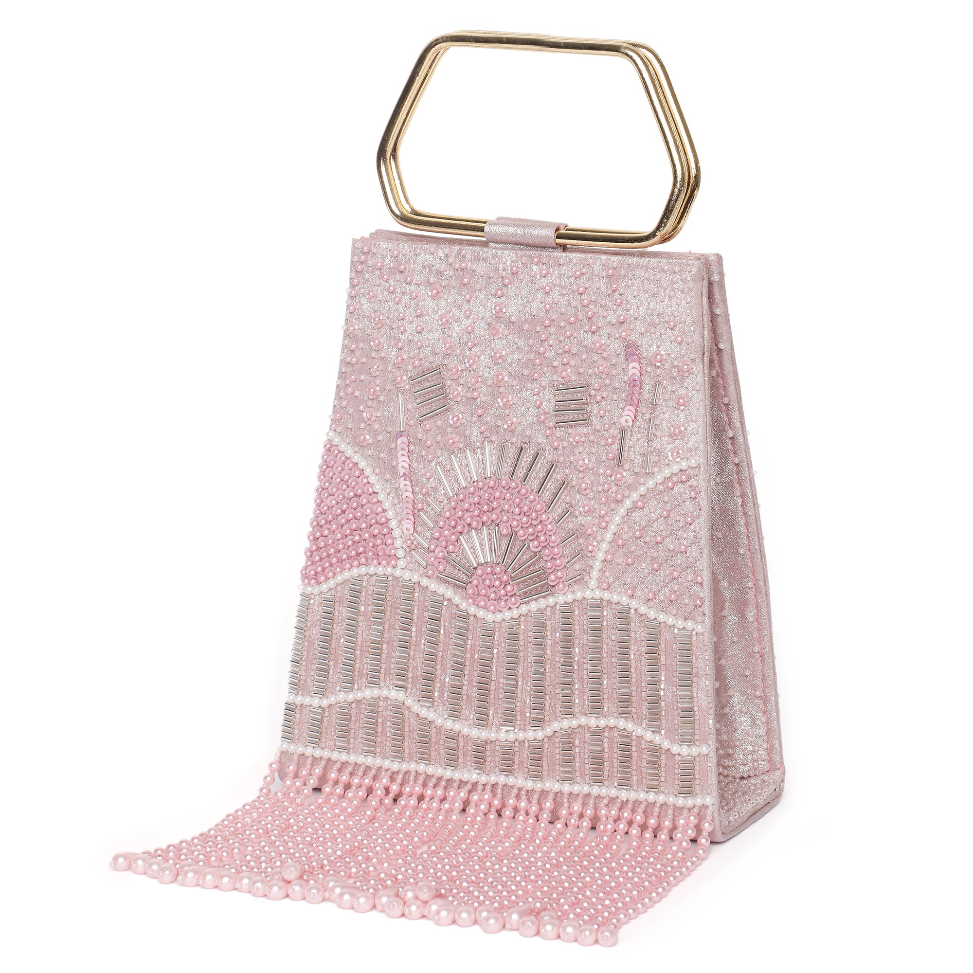 Demi Pink Embellished Handbag