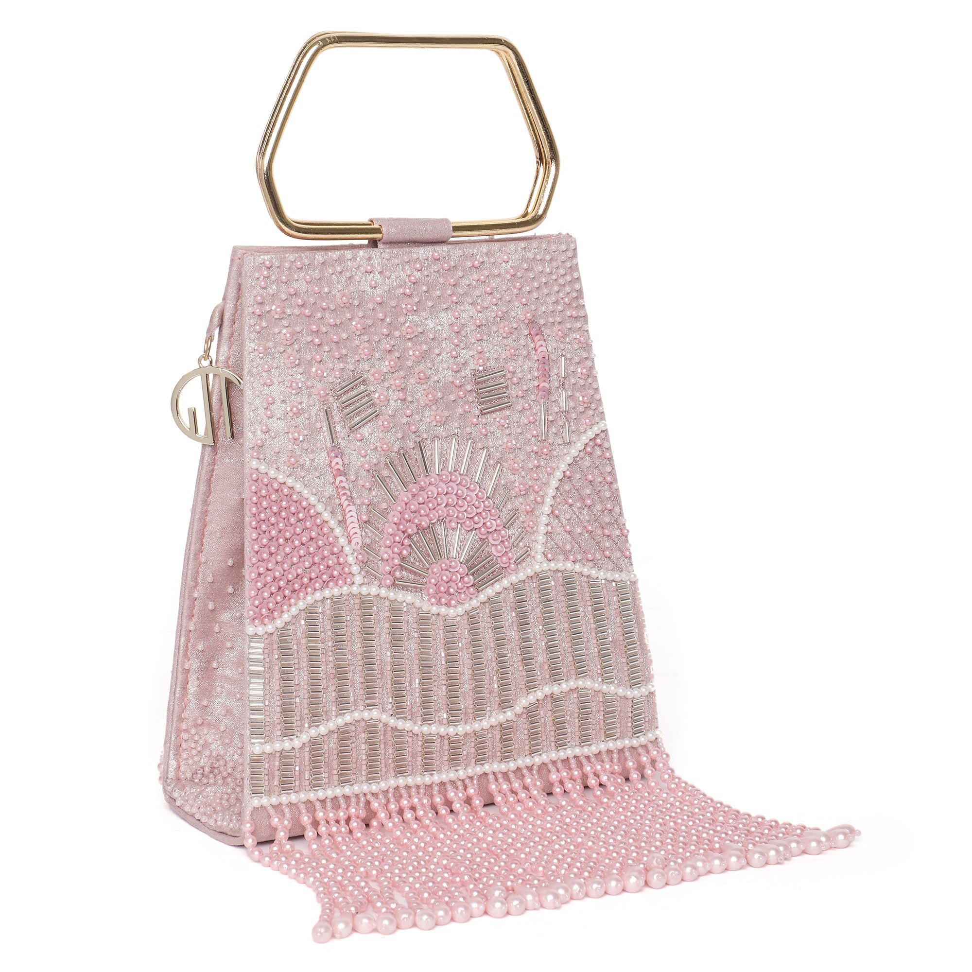 Demi Pink Embellished Handbag