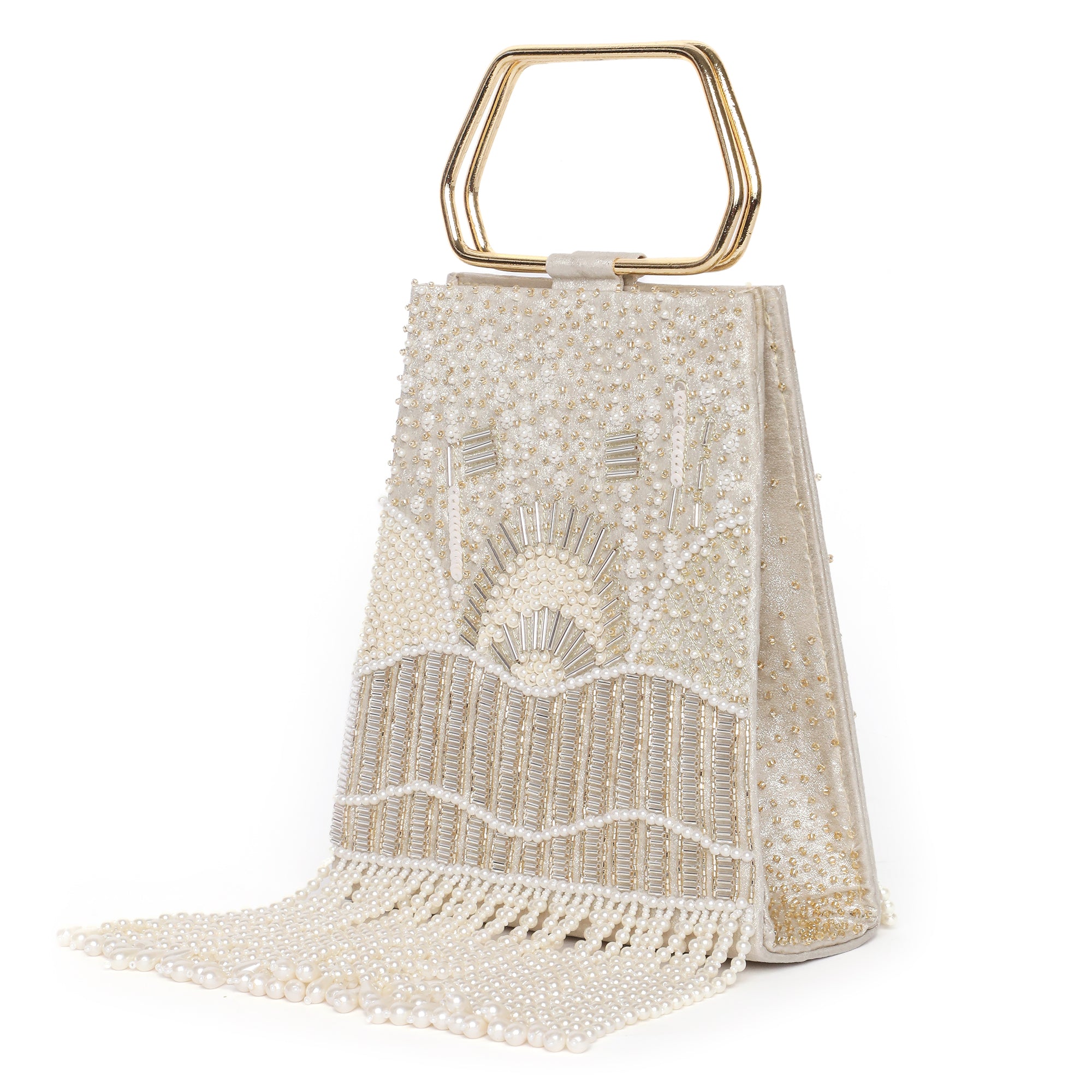 Demi Gold Embellished Handbag