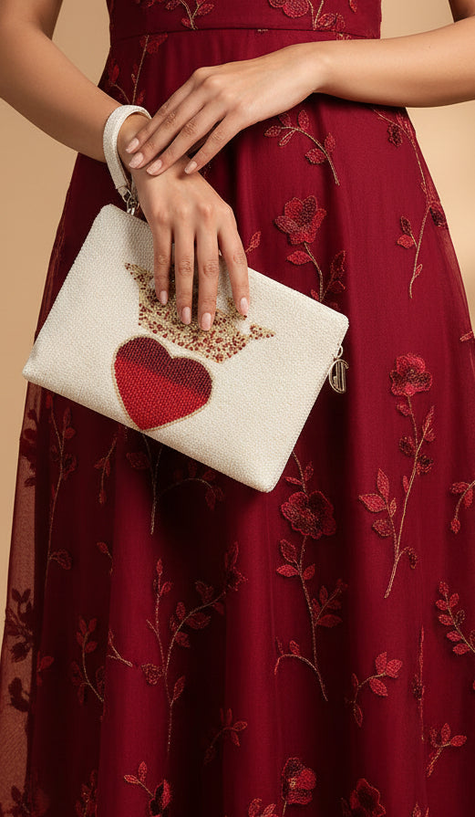 Queen Of Heart Clutch