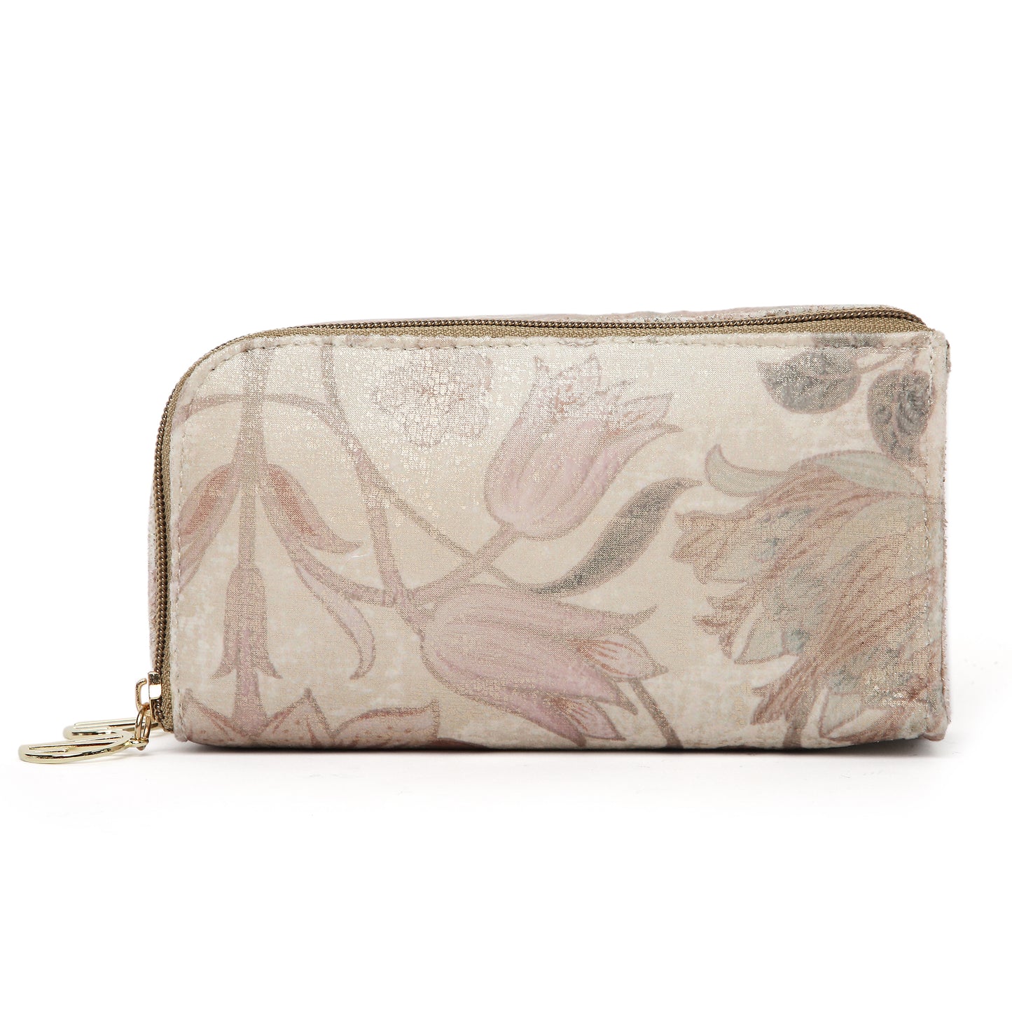 BEIGE FLOWER PRINT SUNGLASS COVER