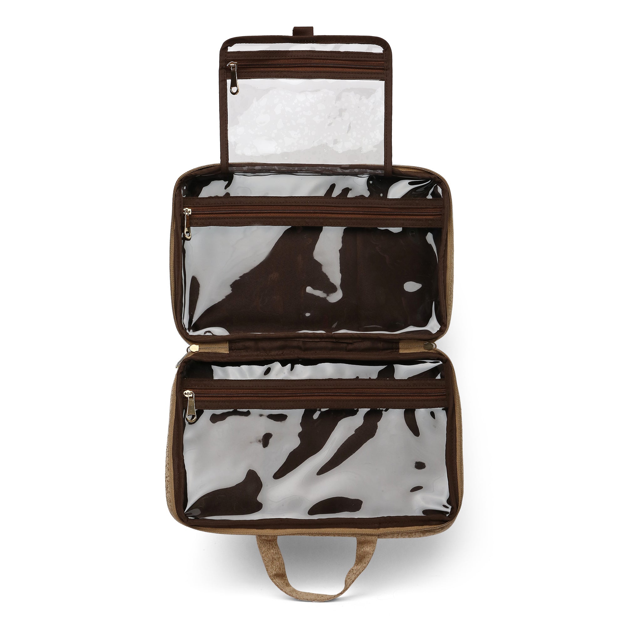 BEIGE STRIPE VANITY ORGANISER