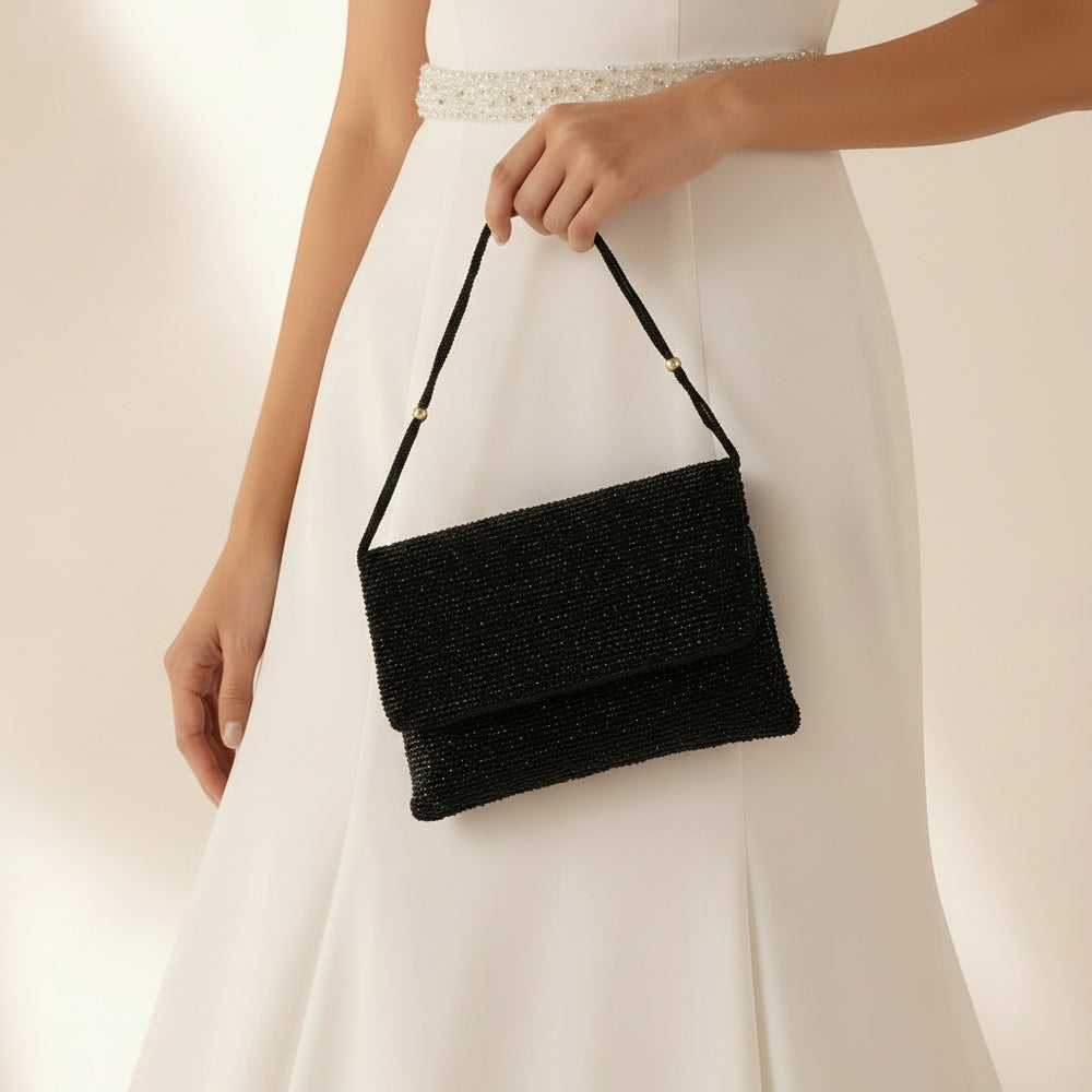 Diana Black Clutch