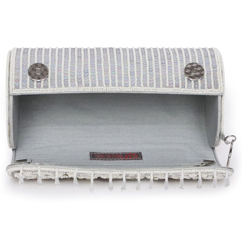 Anna Grey Cylindrical Clutch Bag