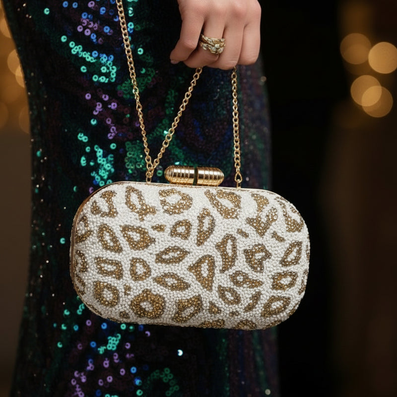 Juniper Wild Embellished  clutch