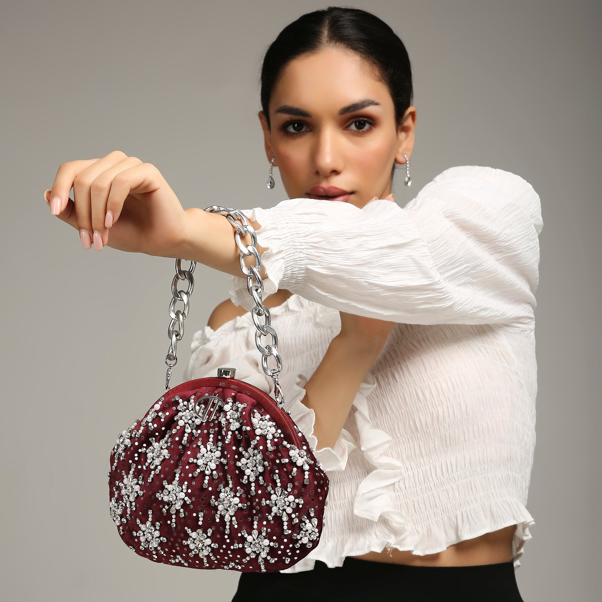 Heer Red Purse handbag