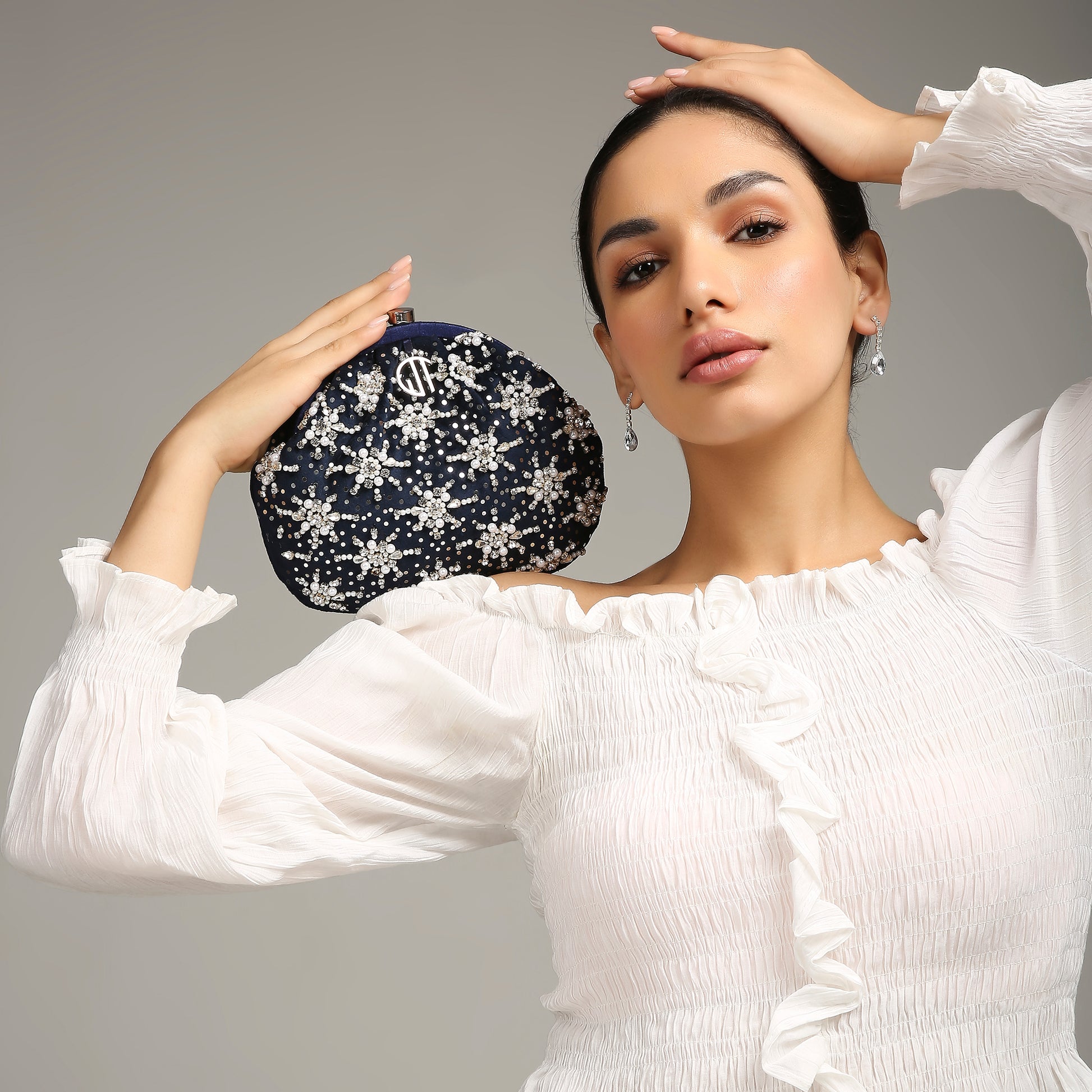 Heer Blue Purse handbag