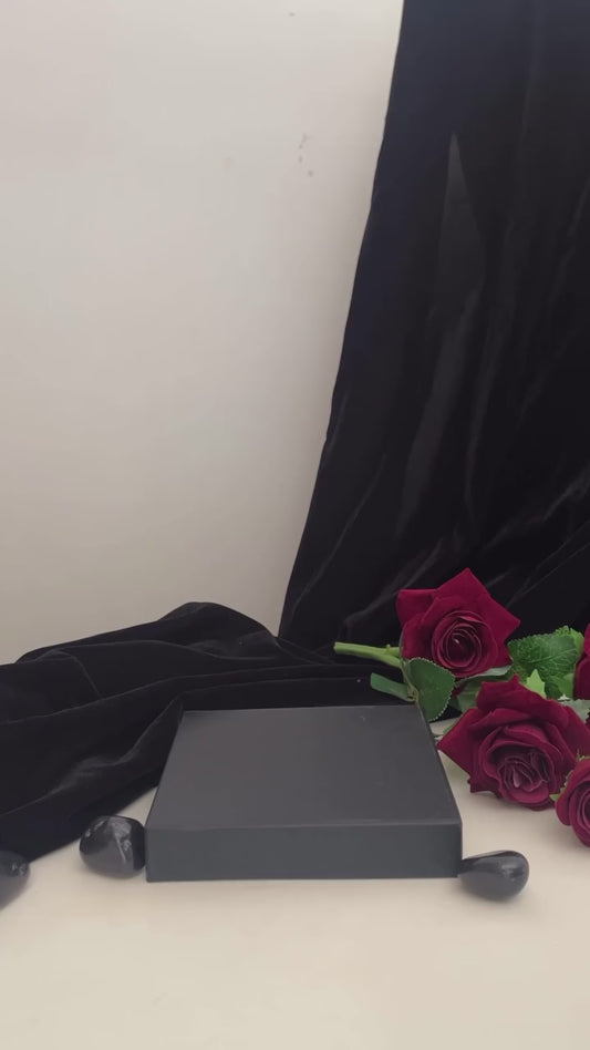 Juniper Black Embellished clutch