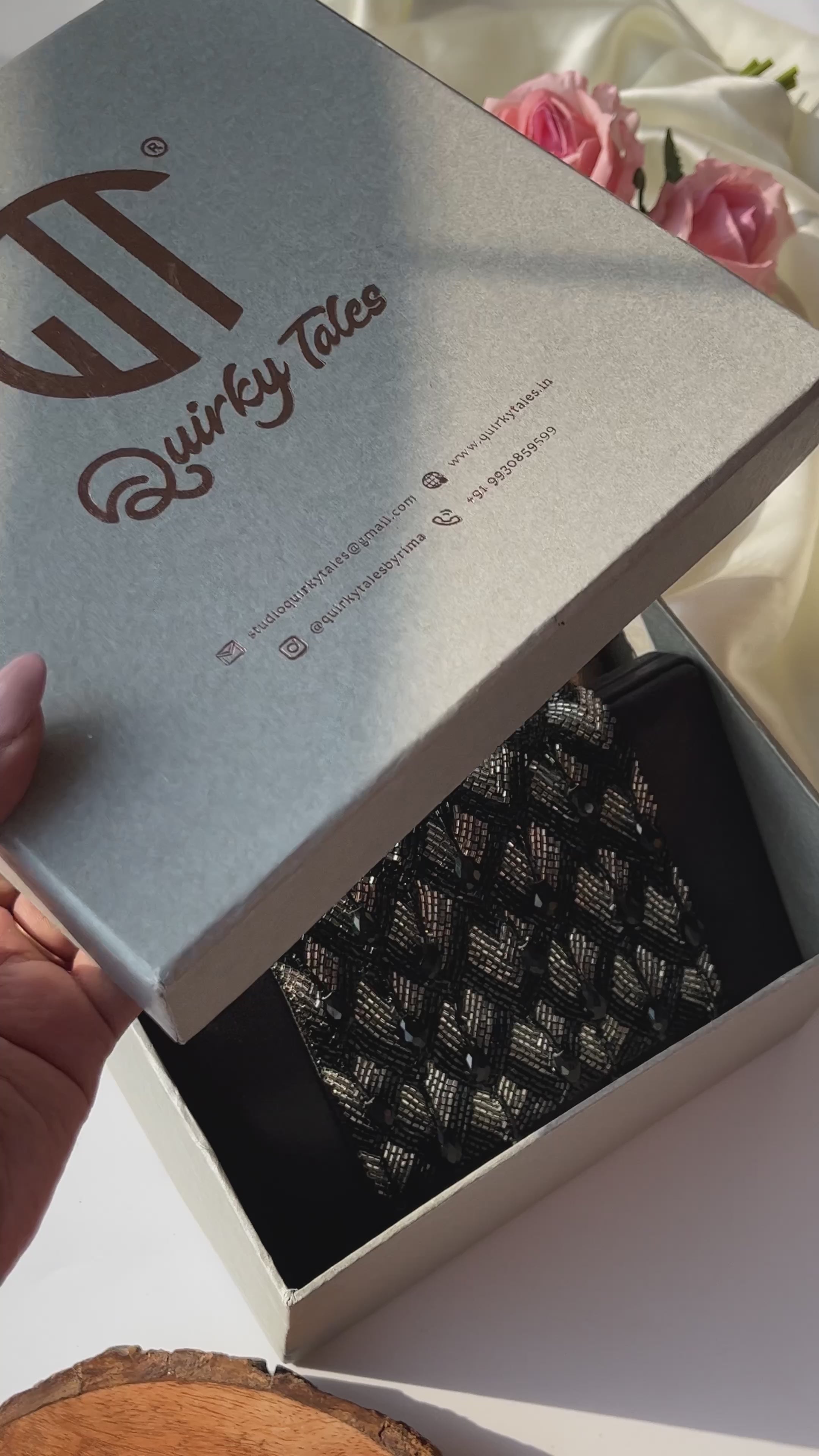 Chloee Black Box Clutch