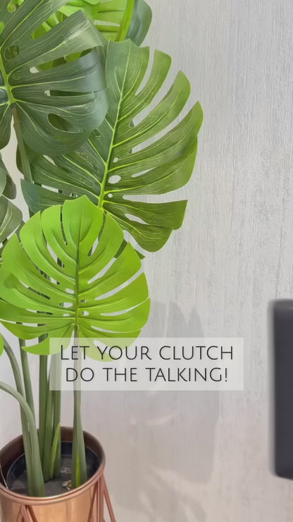 Chloee Rosegold Box Clutch