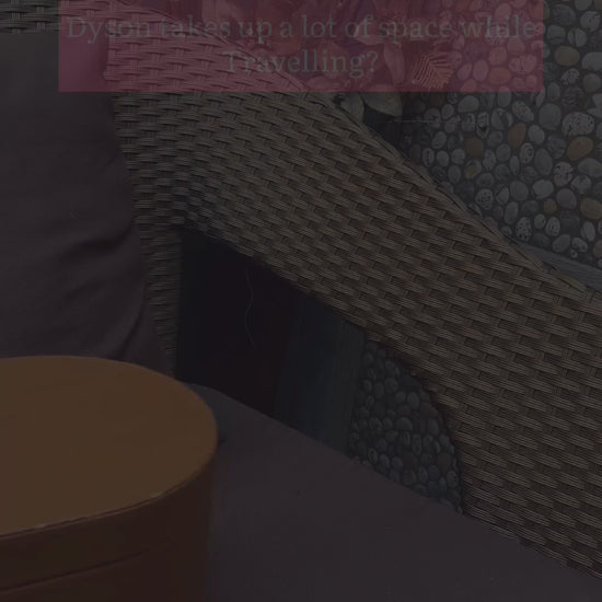 Beige Stripped Vanity Organizer