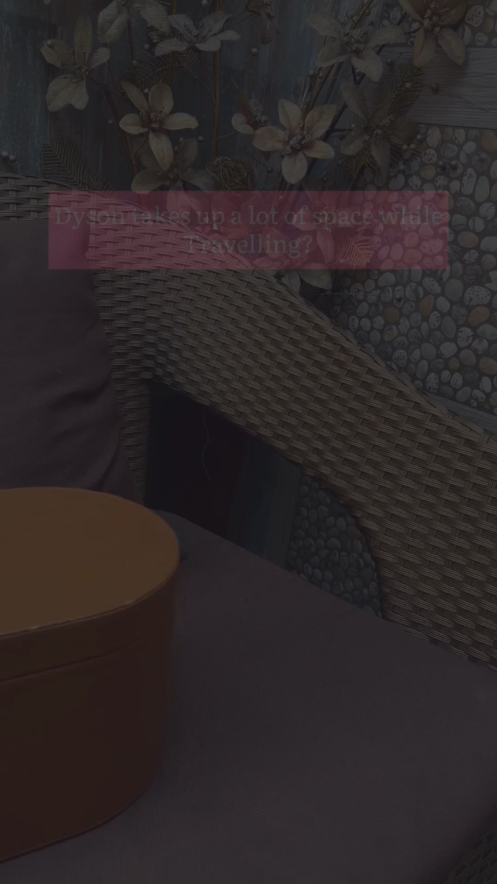 BEIGE STRIPED ORGANISER