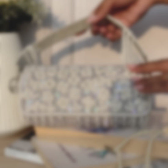 Grey Cylindrical Clutch