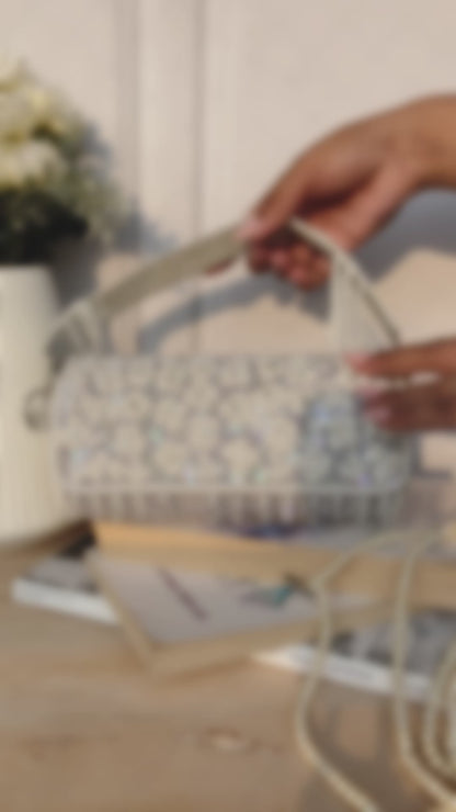 Grey Cylindrical Clutch