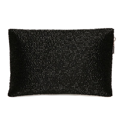 womens black designer clutch bag