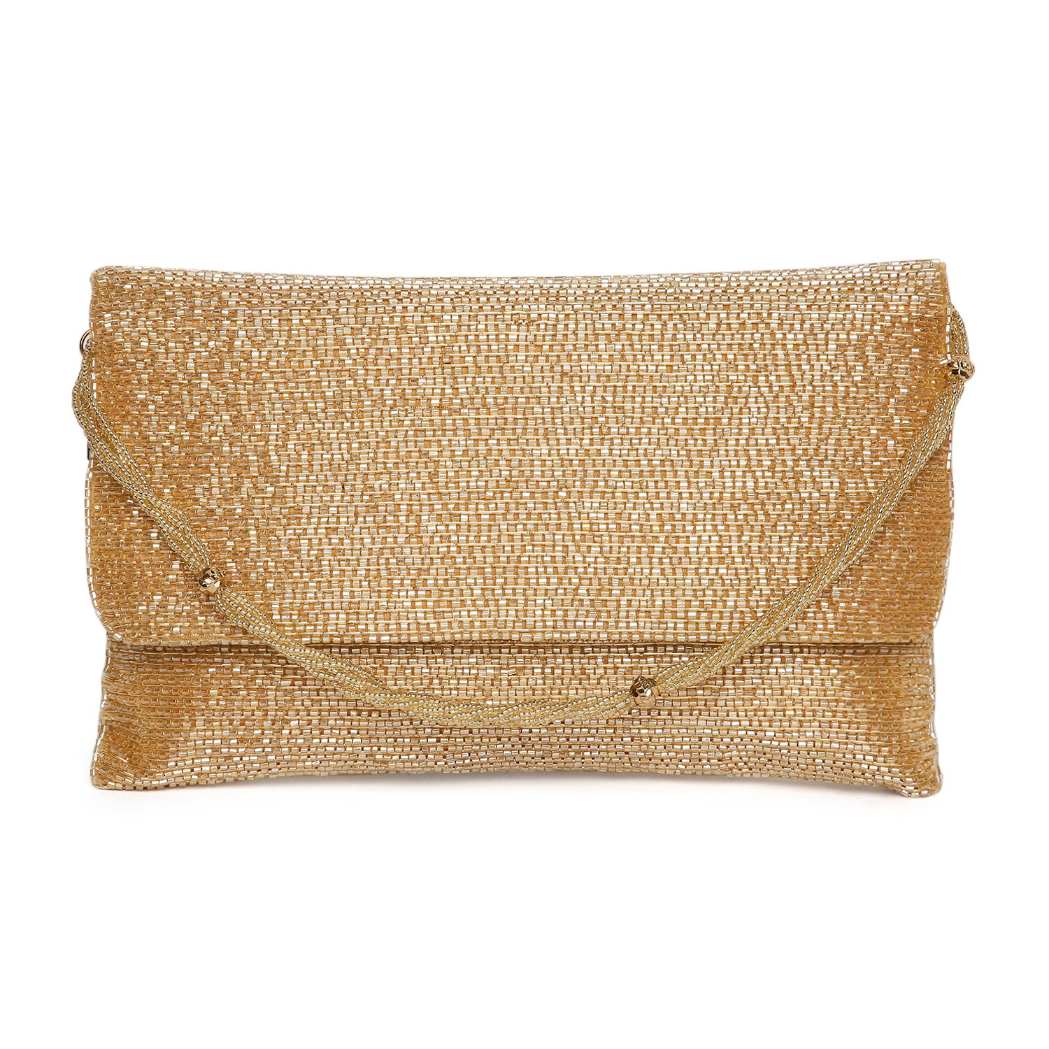 women's Gold clutch bag