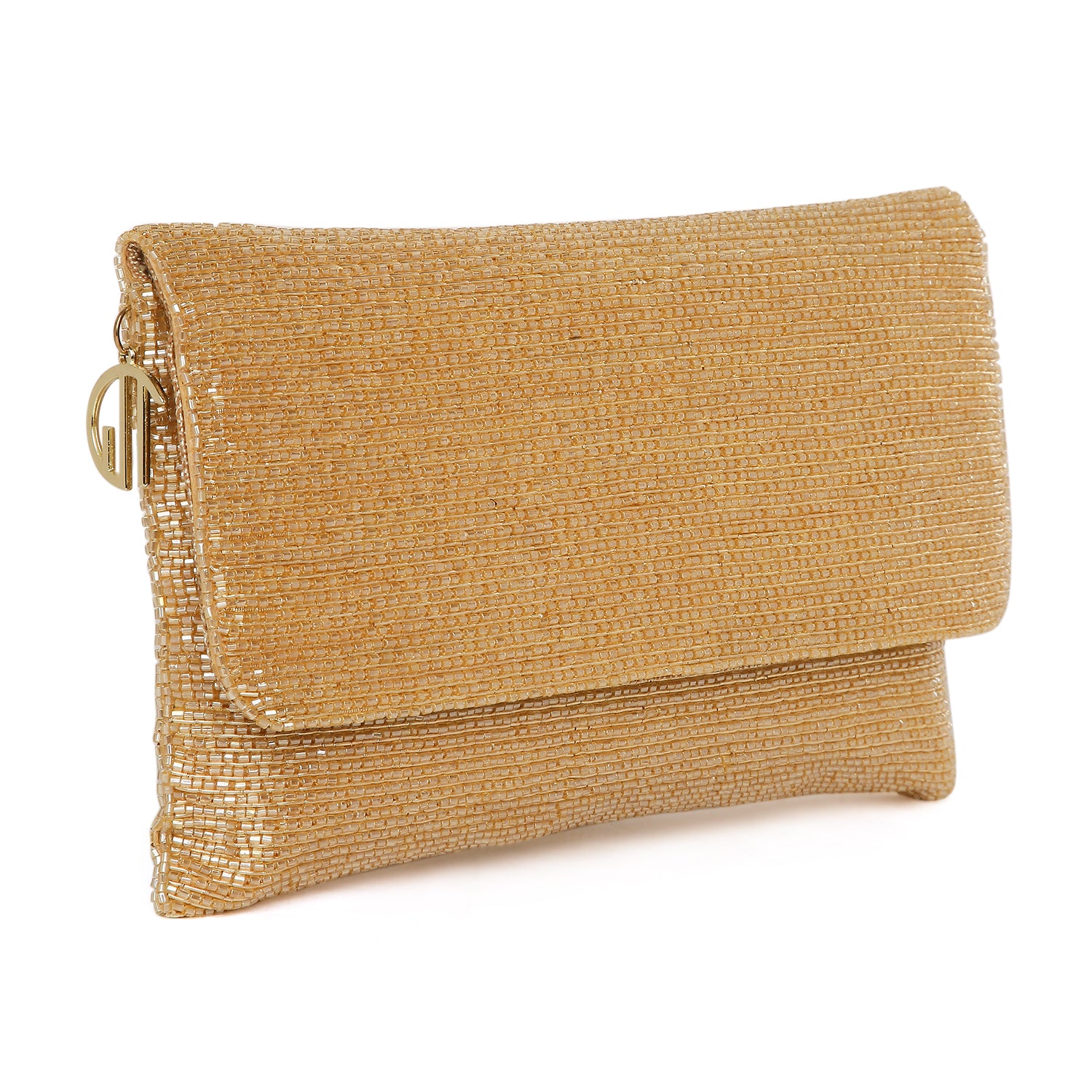 women's Gold clutch bag