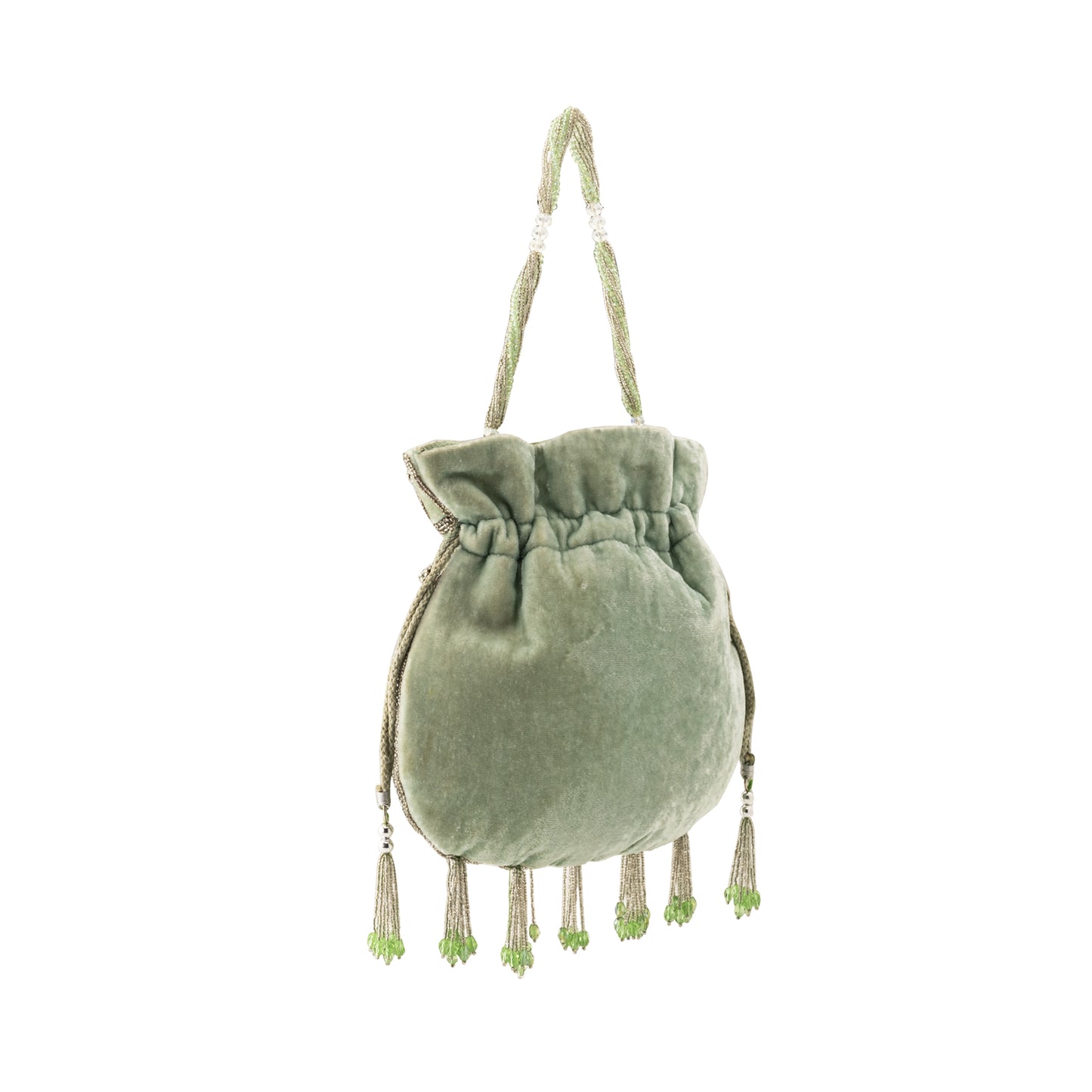 Ava embellished Green Potli bag