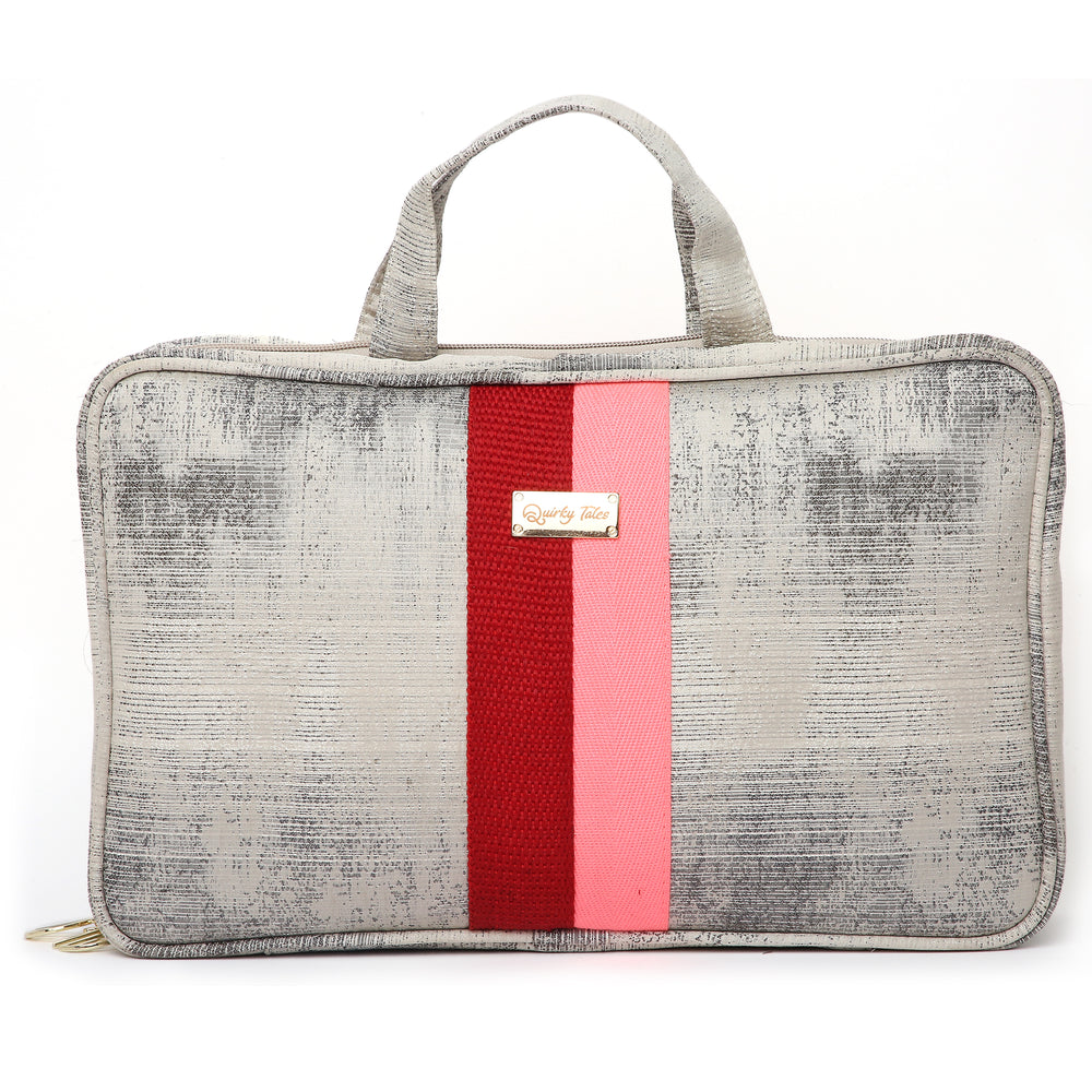 GREY OFF-WHITE VANITY ORGANISER