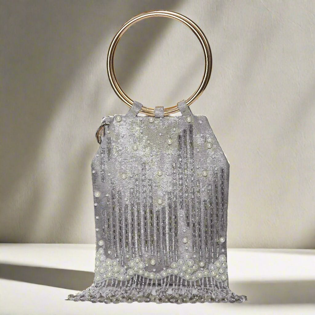 Mia Silver Handbag