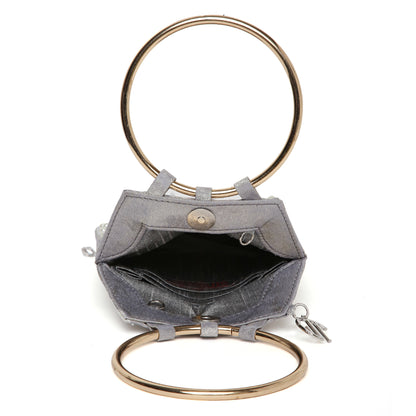 Mia Silver Mini Handbag