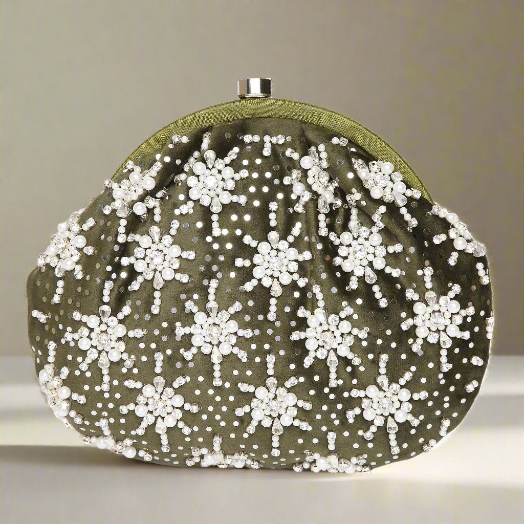 Olive vintage purse