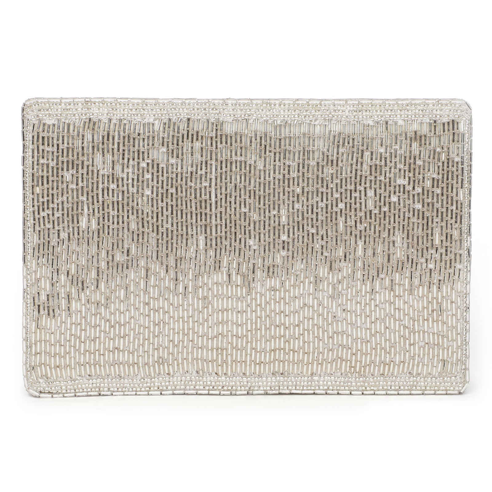 Edie Silver Clutch bag