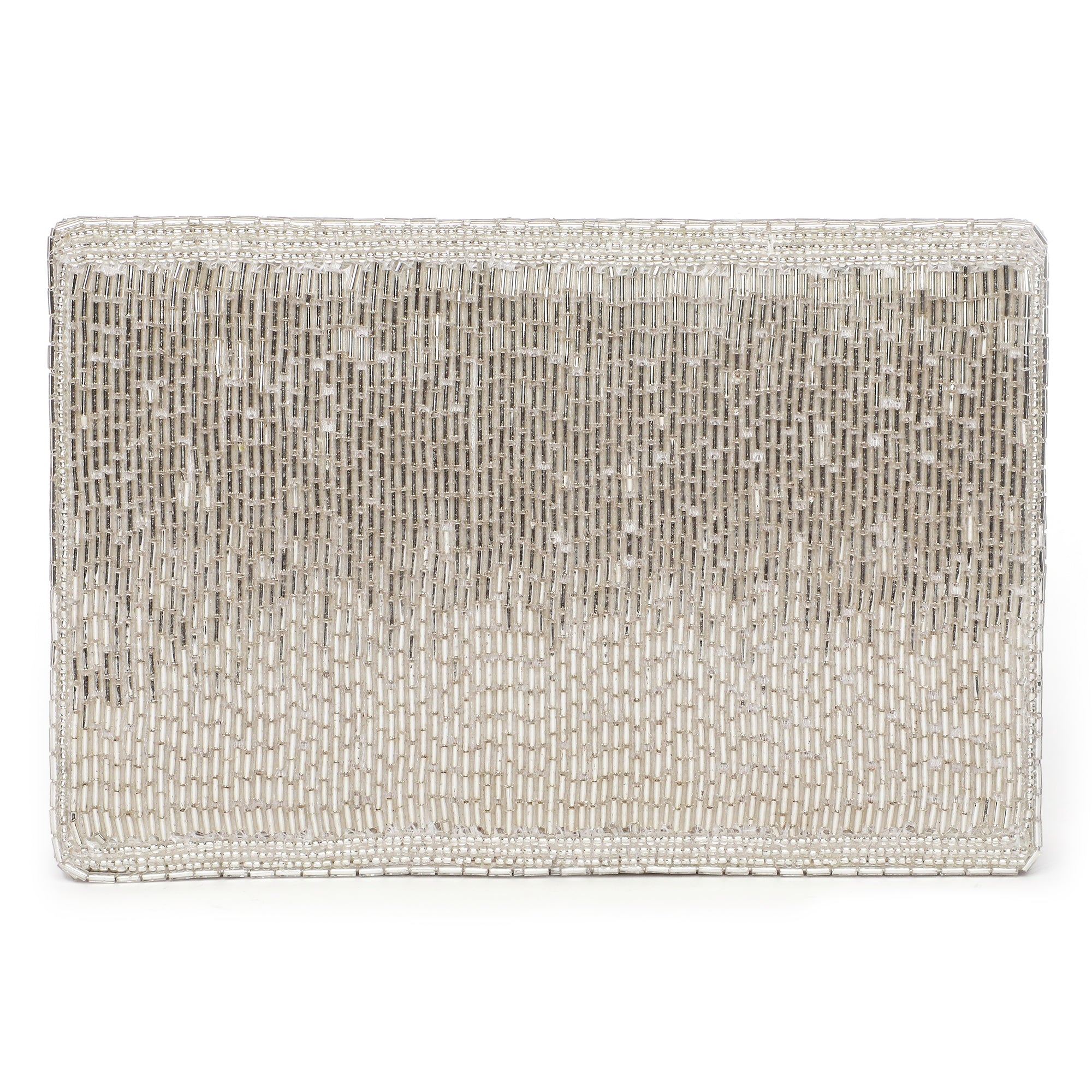Edie Silver Clutch bag