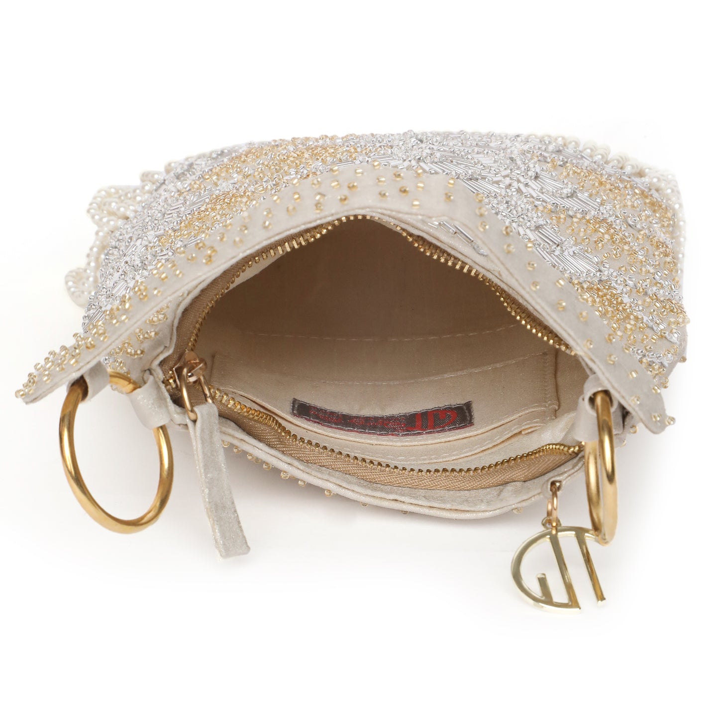 Ira Gold embellished handbag