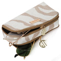 White Brown Zebra Print Sunglass Cover