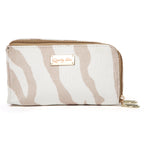 White Brown Zebra Print Sunglass Cover