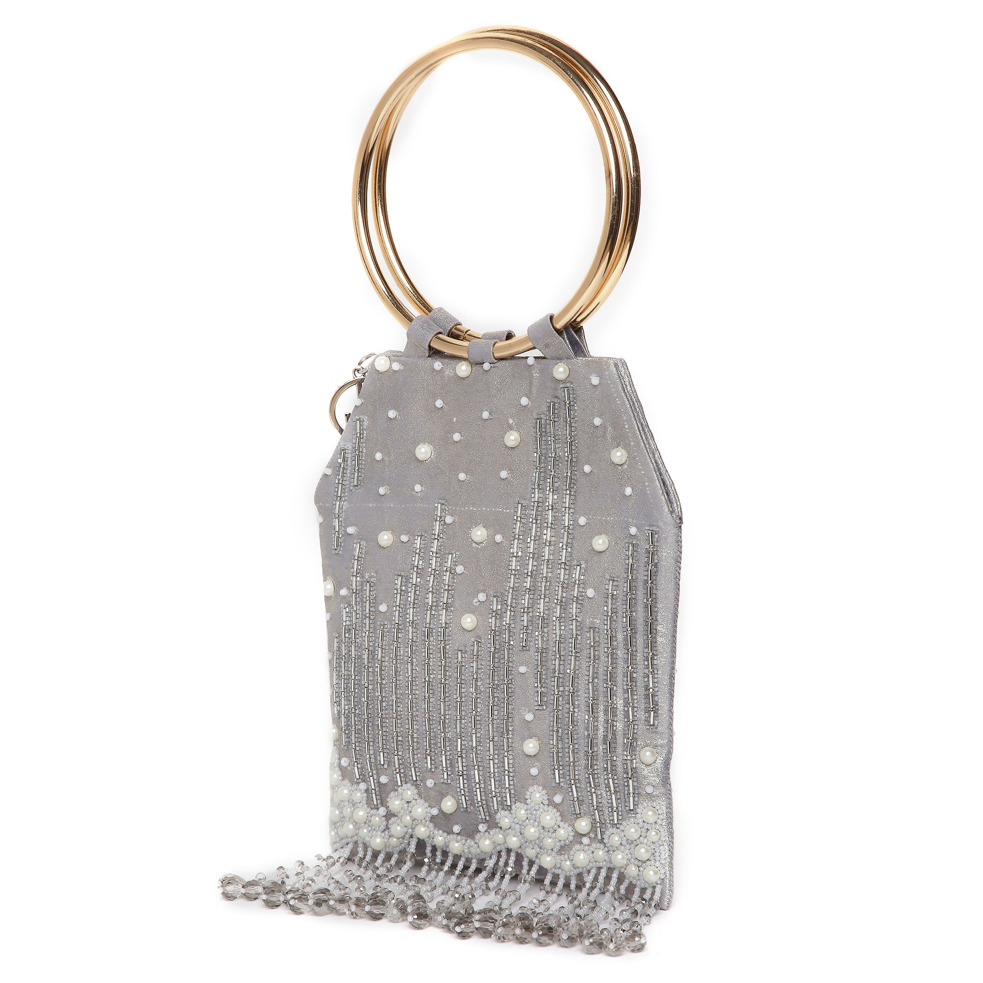 Mia Silver Mini Handbag