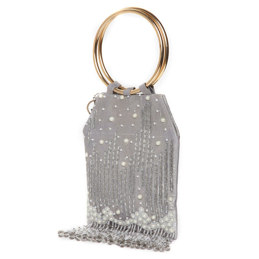Mia Silver Mini Handbag