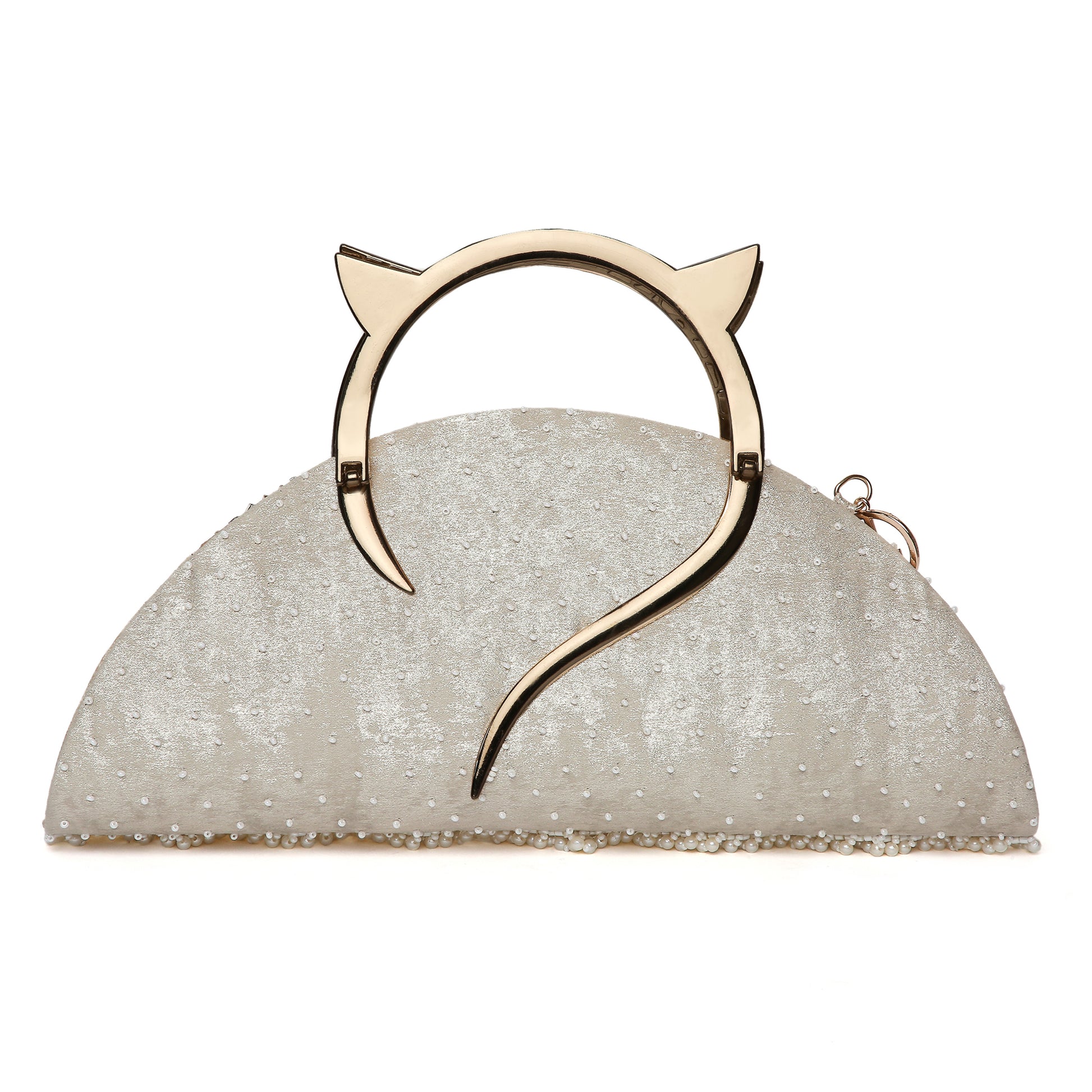 Thea Gold Halfmoon handbag