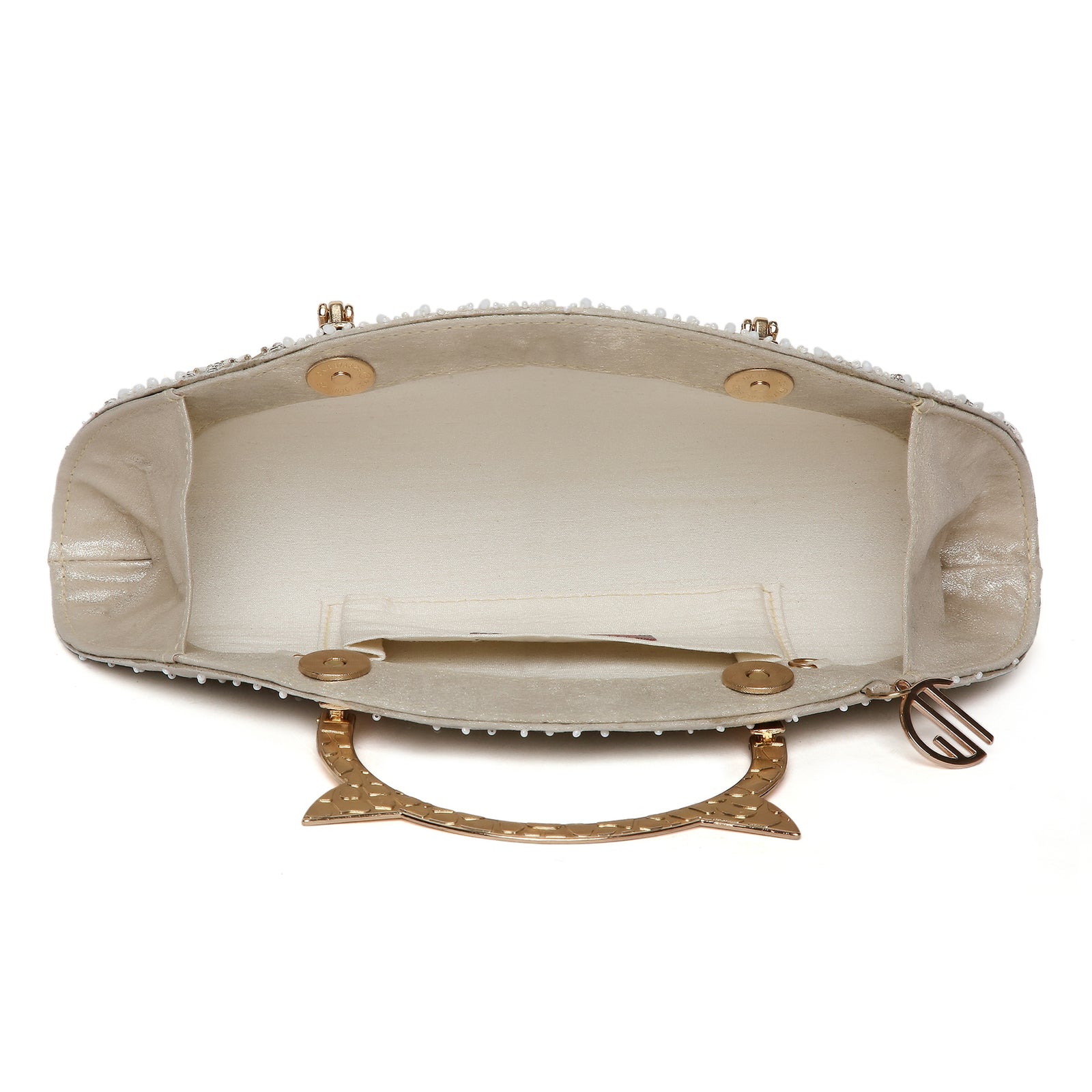 Thea Gold Halfmoon handbag