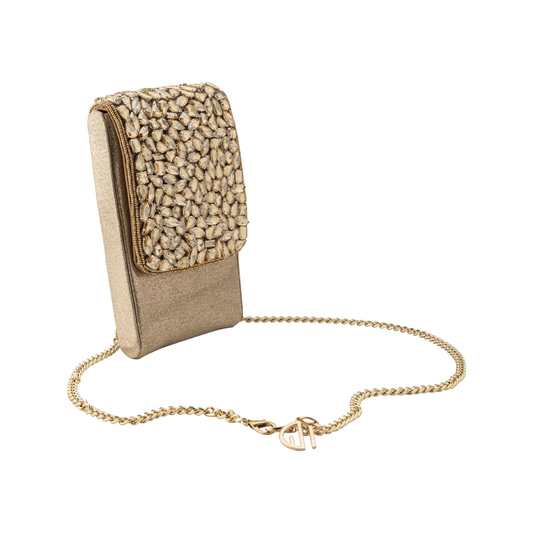 Sofia Gold Embellished Belt bag