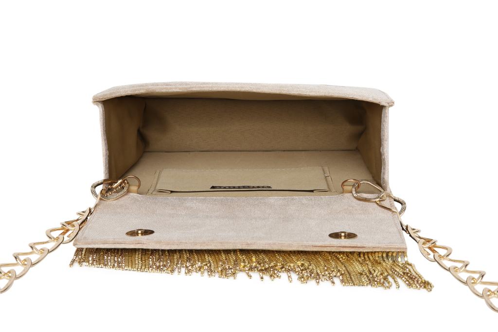 Ivy Gold Velvet handbag