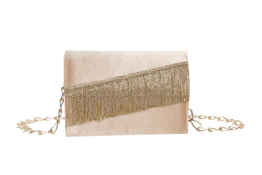 Ivy Gold Velvet handbag