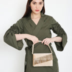 Ivy Gold Velvet handbag