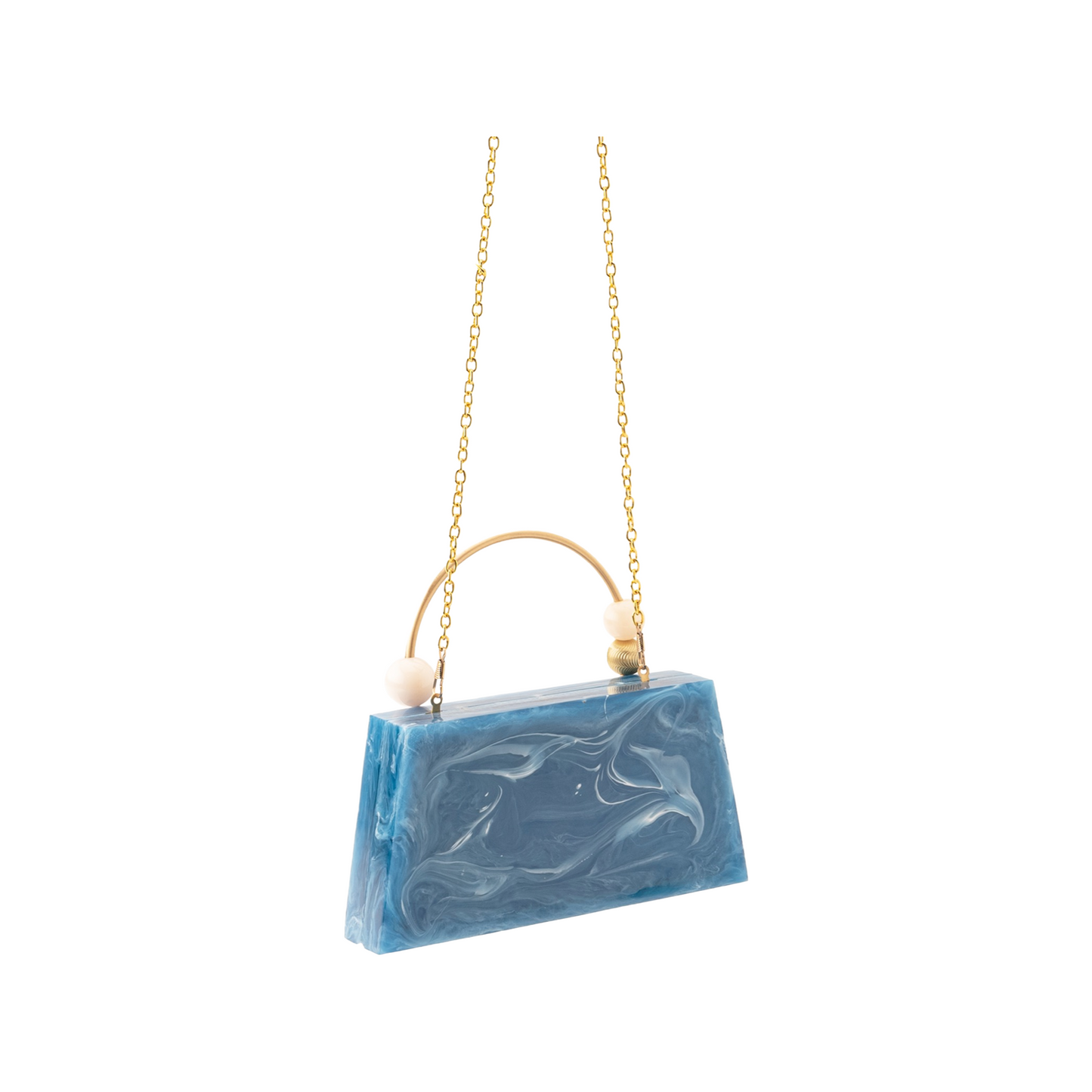 Resin Blue Clutch bag